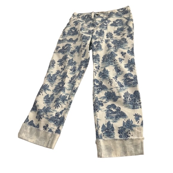 🩵🤍🩵LOGO by Lori Goldstein toile pants size 10 🌿 - Picture 2 of 3